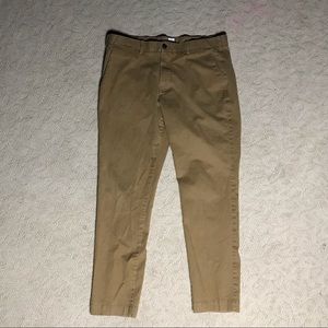 GAP brown slim fit chinos 36x30
